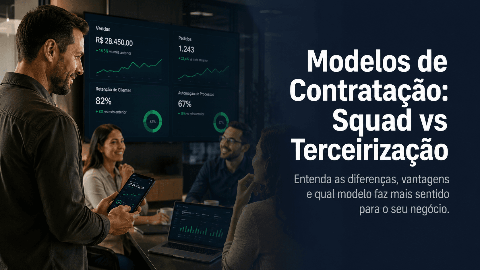 Modelos de Contratação (Squad vs Terceirização)