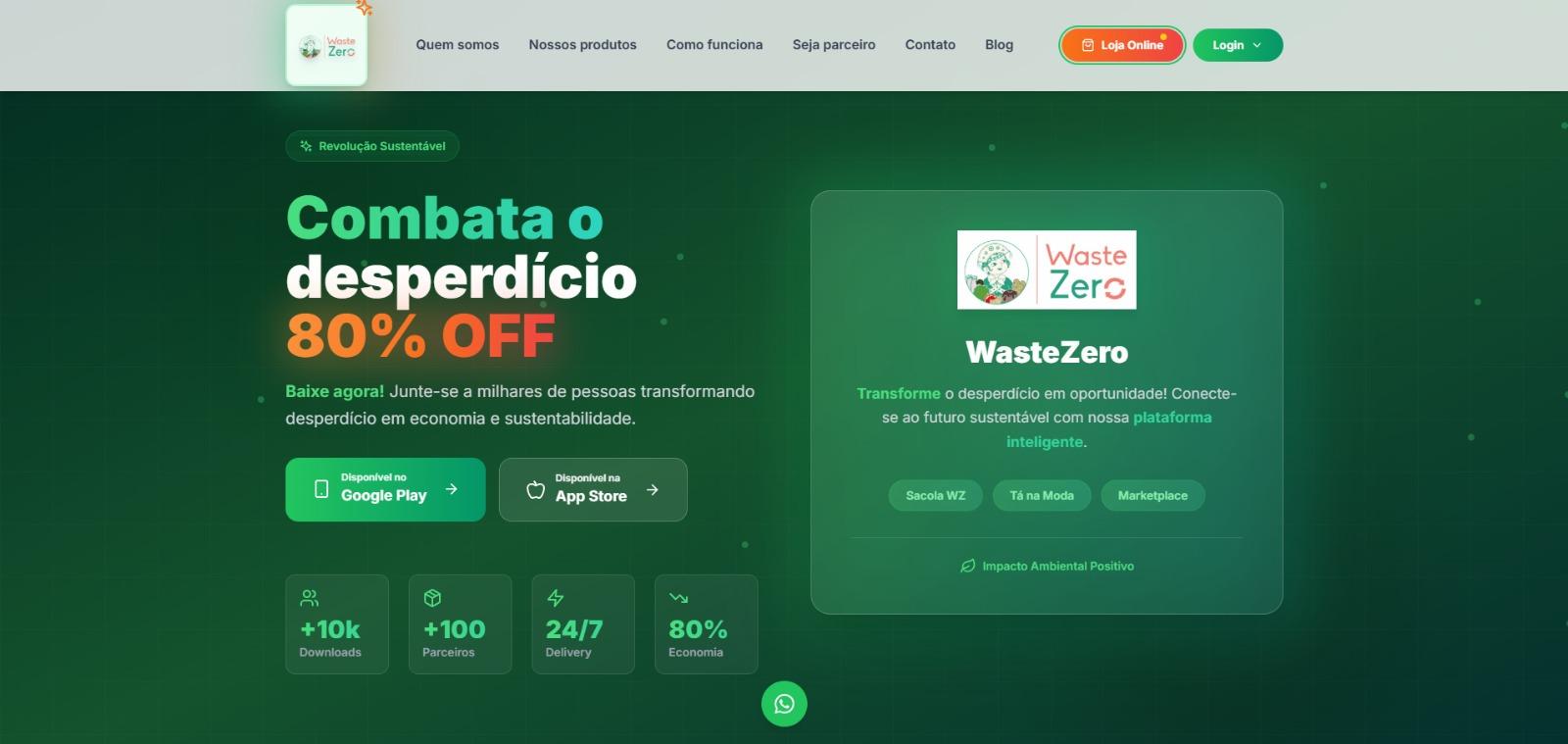 Wastezero - App desenvolvido pela Elevii