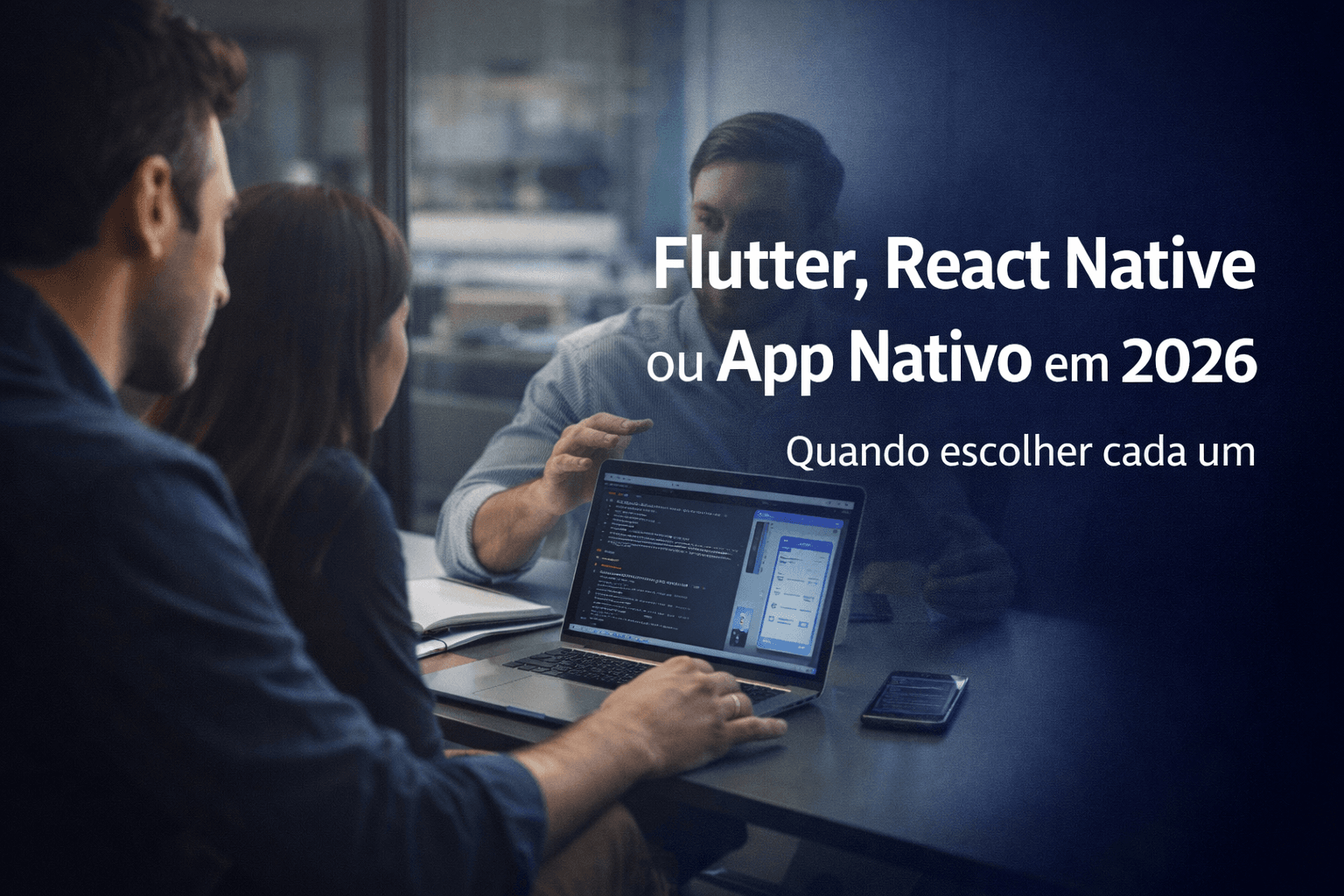 Flutter, React Native ou App Nativo em 2026: Quando Escolher Cada Um